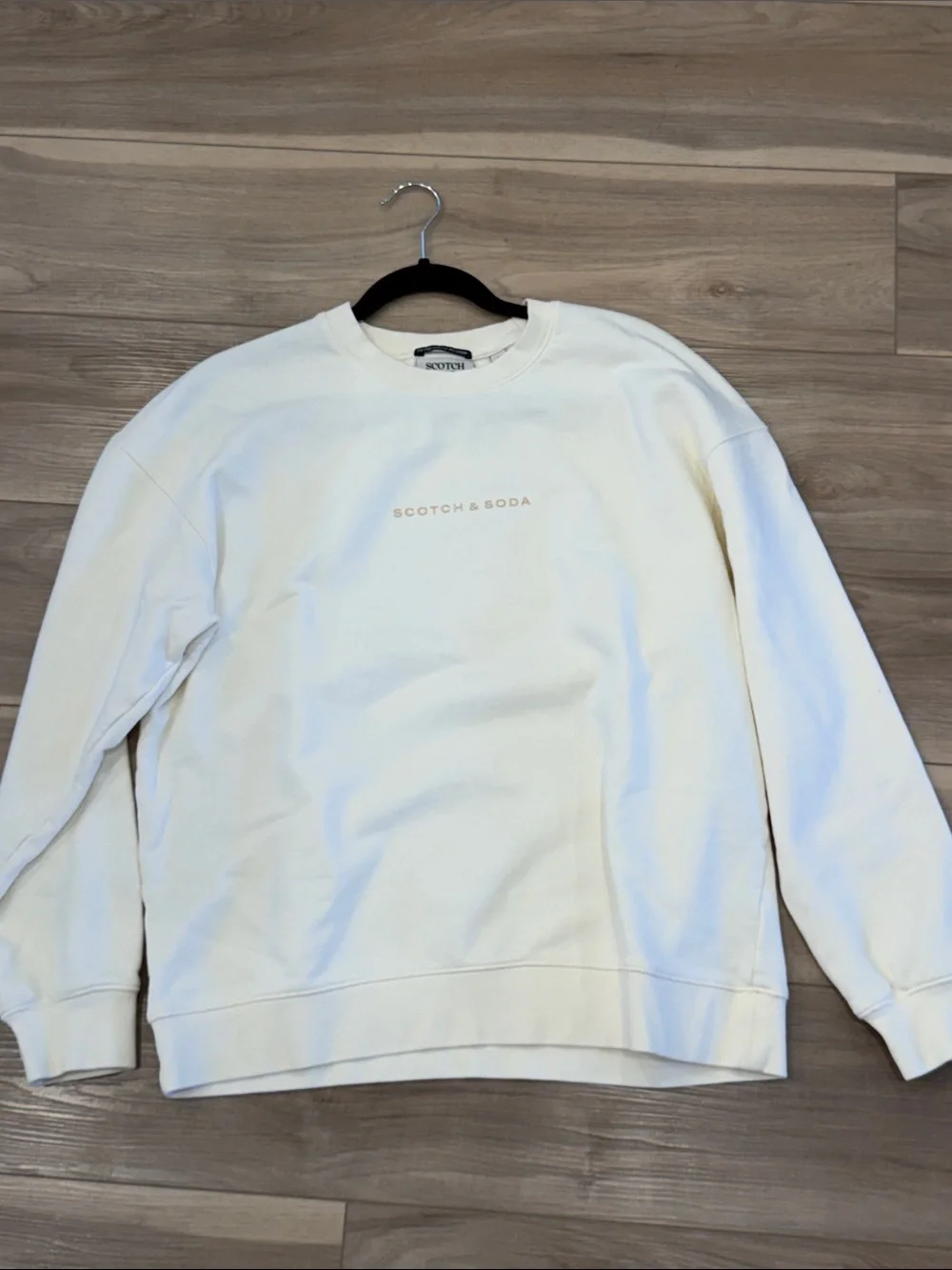 Scotch & Soda Cream Crewneck Sweatshirt